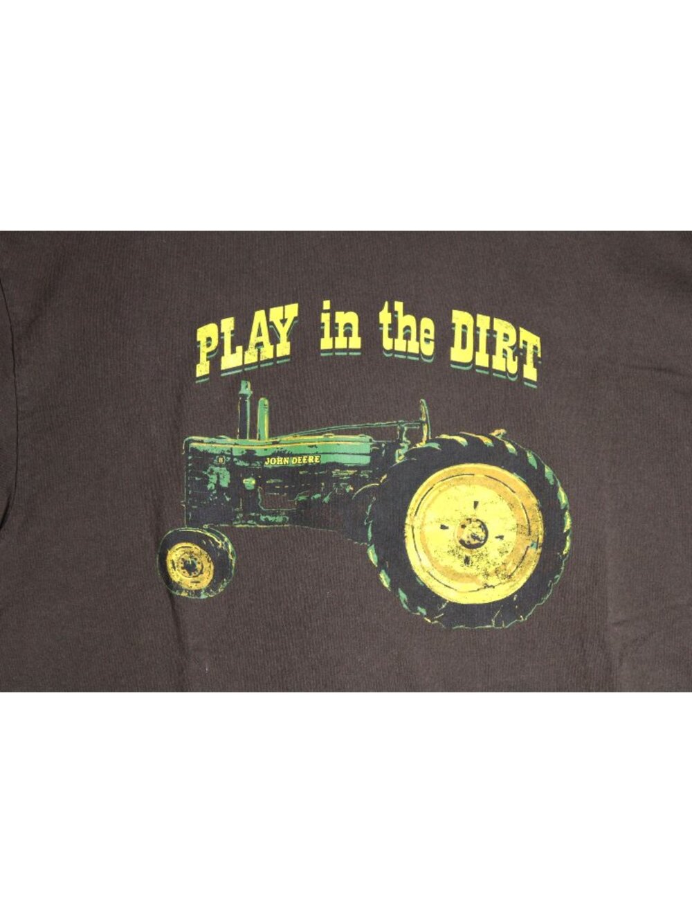 John Deere Tractor Play in the Dirt Brown Tee Shirt Men's XL
